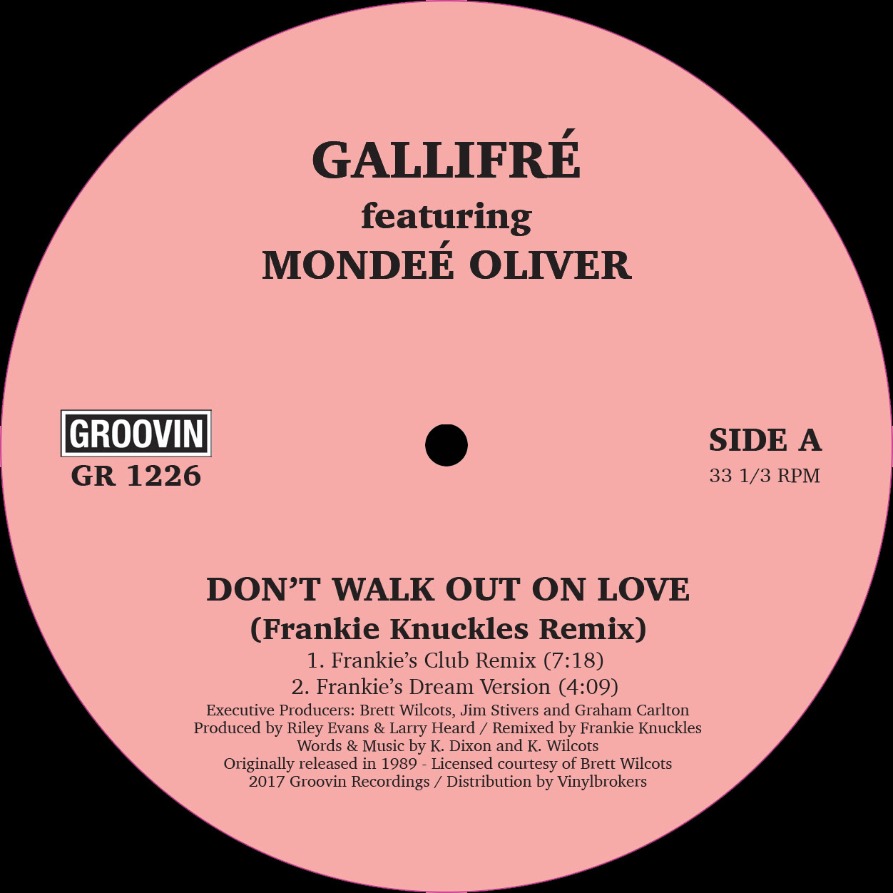 DONT WALK OUT ON LOVE(ftMONDEE OLIVER)-FRANKIE KNUCKLES REMIX