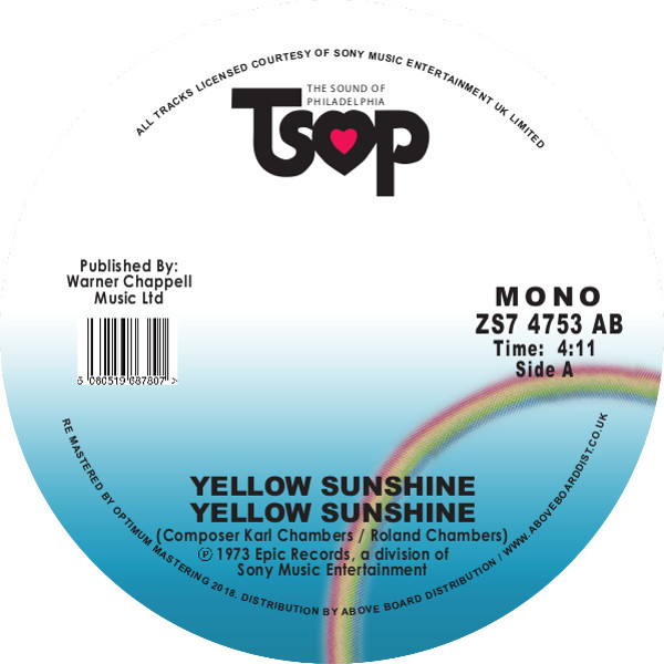 YELLOW SUNSHINE / DON'T TELL ME LATER GIRL (7 inch)